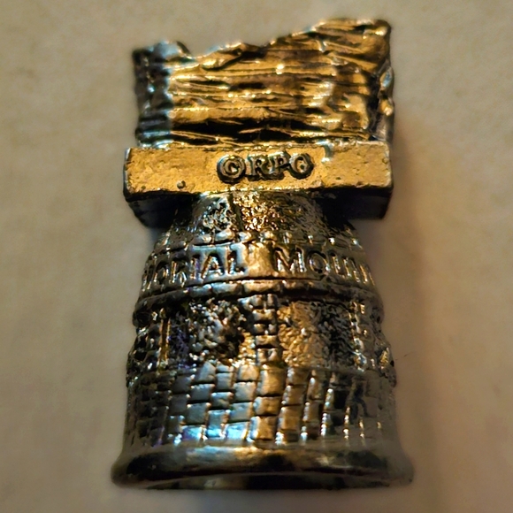 New | Pewter Thimble | Mt. Rushmore - Picture 5 of 5